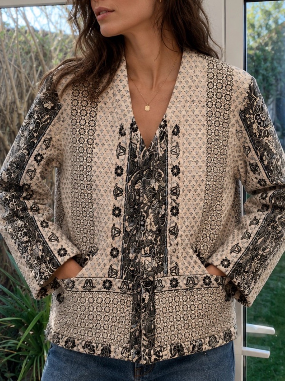 Indigo Collection Kantha Jacket Size 12